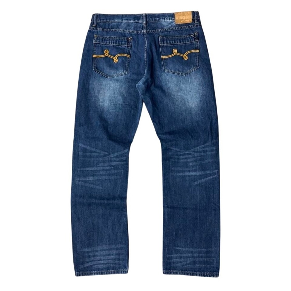 Y2K LRG Lifted Research Group Faded Wash Grunge Skater Denim Jeans 38x33